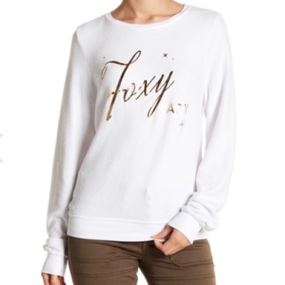 Wildfox White Foxy Lady Jumper
